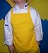 CHEFSKIN Yellow Apron Kids Children Fits 7-12 Yr Olds 19x28 Inches Real Fabric 100% Poly