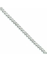 Genuine 14K White Gold White Gold Diamond Bracelet 13 Grams Of Gold 100% Satisfaction Guaranteed.
