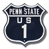 PENN STATE NITTANY LIONS PENN STATE U.S 1 AUTHENTIC METAL ROUTE SIGN (17 X 17)