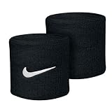 Nike Two Swoosh Wristbands Black/White -