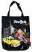 MIAMICA BLACK NEW YORK CITY CHICA REUSABLE TOTE TRAVEL TOTES BAG