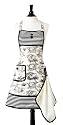 Jessie Steele Bib Gigi French Toile with attached Towel