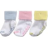 Rib Turn Cuffs (non-skid) Baby Socks