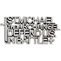 14K White Gold St. Michael Lapel Pin