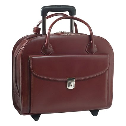 McKleinUSA GRANVILLE 96146A Red Wheeled Ladies' Laptop Case