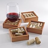 41ZV2iEUQnL. SL160  Wine Cork Coasters Kit (Set of 4