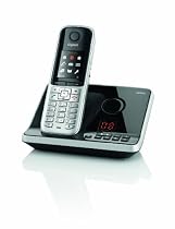 Gigaset S810A Schnurlostelefon (4,6 cm (1,8 Zoll) TFT-Farbdisplay, Freisprecheinrichtung, Anrufbeantworter) stahlgrau