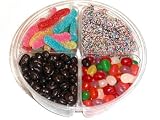 Fancy Four Section Candy Platter