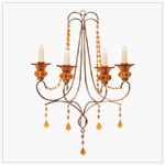 Review Medusa International Trade Inc 35602 / Amber Raindrop Chandelier