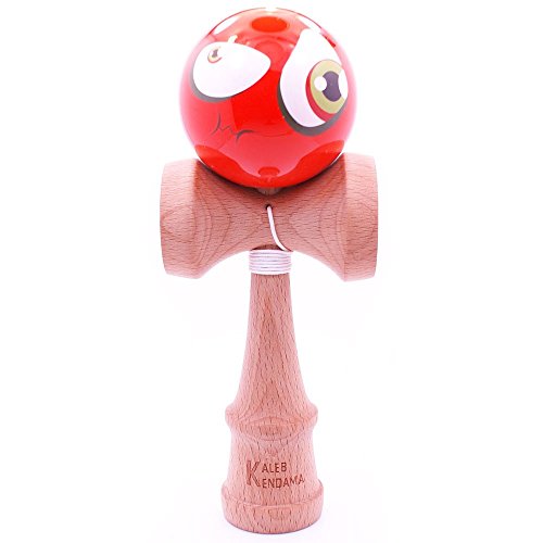 Kaleb Kendama With Orange Face Ball And Extra String