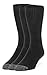 Galiva Men's Cotton Extra Soft Crew Cushion Socks - 3 Pairs, Large, Black