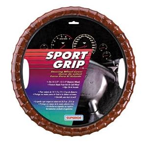 Superior 58-1110 Slip-On Contour -Woodgrain Steering Wheel Cover