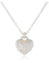 Judith Ripka "Ambrosia" Pave Ambrosia Heart Pendant Necklace