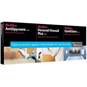 McAfee AntiSpyware Firewall Quickclean 2006 Bundle