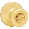 Kwikset 300T 3 CP Security Tylo Privacy Knob, Polished Brass