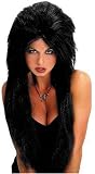 Classic Long Black Vampiress Costume Wig
