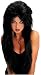 Classic Long Black Vampiress Costume Wig