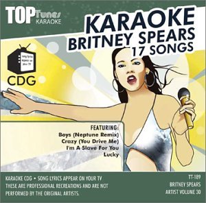 Britney Spears Top Tunes Karaoke CDG Artist Vol 30 TT-189