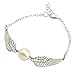 Harry Potter Golden Snitch Bracelets Wings Chain Gift (Silver)