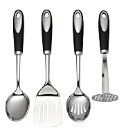 4 Pack Multi Utensils Soft Grip Set