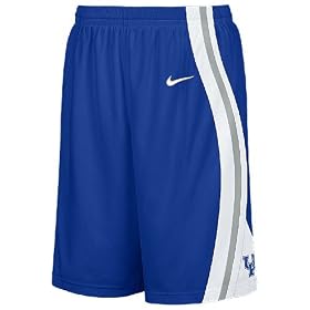 Kentucky Wildcats 2007 NCAA Royal Screen Printed Replica Basketball Shorts By Nike Team Sports