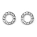 Tressa Sterling Silver Cubic Zirconia Circle Earrings