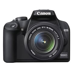 Canon EOS 1000D SLR-Digitalkamera (10 Megapixel, LifeView) Kit inkl. EF-S 18-55 Objektiv