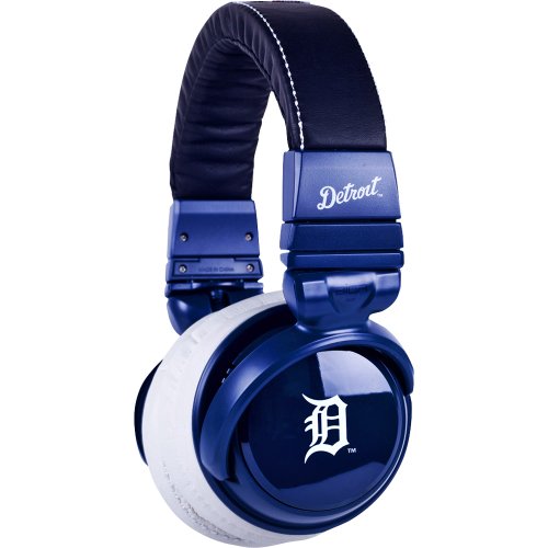  Big R XLMLBDT1 Detroit Tigers Over-The-Ear Headphones with In-Line Mic 