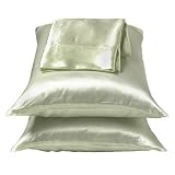 100% Silk Satin Celadon Pillowcase