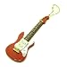 Cherry Red, Strat Solid Body Electric Guitar - Christmas Ornament