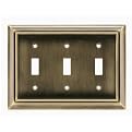Architectural Triple Switch Wall Plate- Set of 2