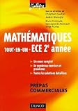 Mathématiques Tout-en-Un ECE 2e année : Cours et exercices corrigés