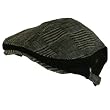 New Wool Tweed Plaid Ivy Belt Driving Golf Cap Hat * Black * Large / Extra Large