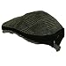 New Wool Tweed Plaid Ivy Belt Driving Golf Cap Hat * Black * Large / Extra Large