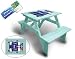 Lohasrus Kids Patio Picnic Table 15062- Non-toxic Stained Fir, for ages 2 to 5, 1 seated each side, Free Drawing Book