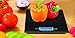 Quiseen Digital Kitchen Food Scale - One Touch - High Precision - Elegant Black Tempered Glass Design - 11 lbs Capacity