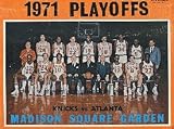 Madison Square Garden Unsigned NBA 1971 New York Knicks / Atlanta Hawks Basketball Playoff Program