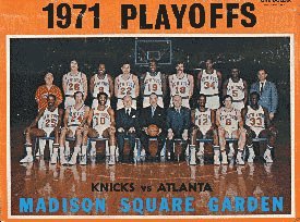 Madison Square Garden Unsigned NBA 1971 New York Knicks / Atlanta Hawks Basketball Playoff Program