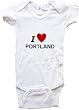 I LOVE PORTLAND - PORTLAND BABY - City Series - White, Blue or Pink Onesie / Baby T-shirt