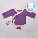 Baby Soy Long Sleeve Kimono Bodysuit Onesie (12-18 months, egg plant)