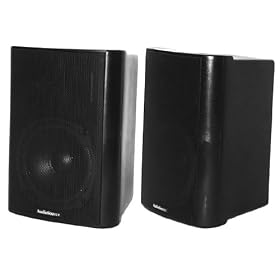 AudioSource LS525 2-Way Indoor/Outdoor Bookshelf Speakers (Pair, Black)