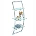 3 Tier Curved Mounting Shelf - Glass &amp; Chrome by Organize It All