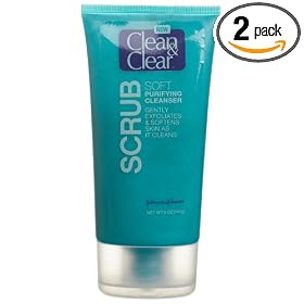Clean & Clear Scrub Soft Purifying Cleanser, 5-Ounce Tubes (Pack of 2)