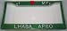 Green Glitter I Love My Lhasa Apso License Plate Frame