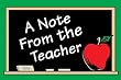 A NOTE FROM THE TEACHER 30PK
