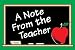 A NOTE FROM THE TEACHER 30PK