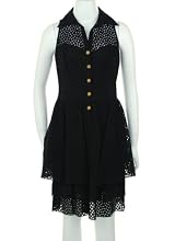 Ellen Tracy Eyelet Sleeveless Dress