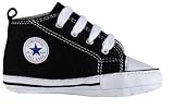 Converse Infant First Star, black canvas Infant shoe size 1 to 3