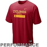 Nike Iowa State Cyclones Cardinal Dri-FIT Weight Room Performance T-shirt