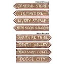 Western Signs Cutouts, 4ct